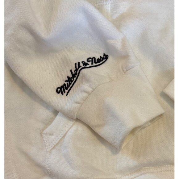 Mitchell & Ness Toronto Raptors Hoodie S White NBA Basketball Dino Mascot - Picture 3 of 7